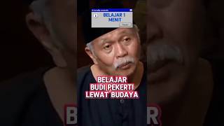 BOM (Belajar One Menit)| Belajar Budi Pekerti Lewat Budaya