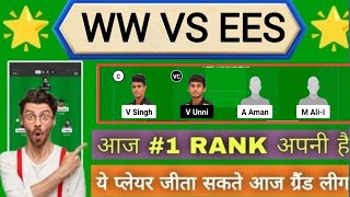 WW VS EES Dream11 Prediction | WW VS EES Dream11 Team | WW VS EES  Malaysia T20 Super Series ||