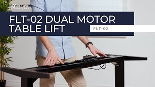 Adjustable Dual Motor Standing Desk Frame | FLT-02 Overview | Progressive Automations