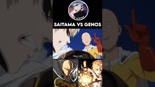 SAITAMA VS GENOS saitama's serious punch [ one punch man ] #dbz #dbs #shorts #aot #ns #omp #ld_animr