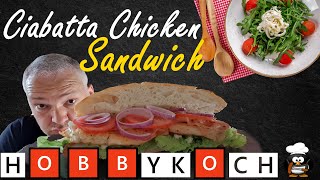 #optigriller #asmr #sandwich Рецепт сэндвича с курицей из чиабатты #...