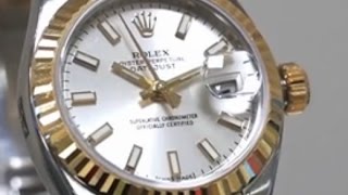 Rolex 2 Tone Datejust with Jubilee Bracelet on Silver Dial Ref No. 179173