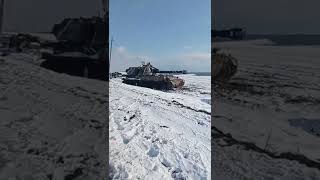 In #Kharkiv Oblast, the Russian Army lost a MT-LBVMK .#ukraine #russia