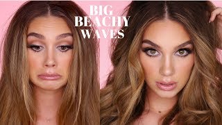 Messy EASY Beachy Waves tutorial | Julia Dantas