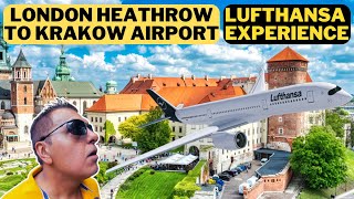 LONDON HEATHROW TO KRAKOW AIRPORT VIA FRANKFURT | LUFTHANSA EXPERIENCE FROM LONDON TO KRAKOW