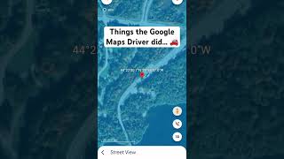 Things the Google Maps driver did… 🚗🛣️ #shorts