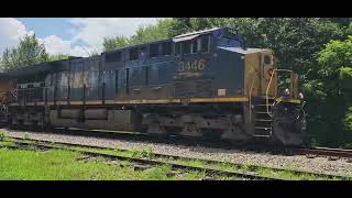 CSX #3446 Leads Manifest Through Iron Station NC