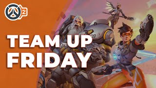 🔴 LIVE Overwatch 2 🧡 Team Up Friday 🖐️| PS5 🎮