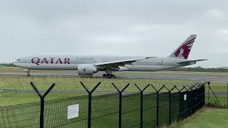 Qatar Airways B777 @ Manchester Airport, Tuesday 12 July 2022