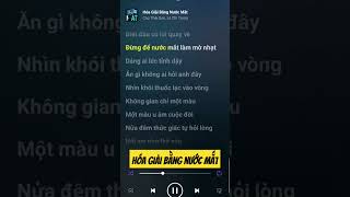 Hóa Giải Bằng Nước Mắt - Cao Thái Sơn, Lê Chí Trung #music #karaoke #bigsalemuasam