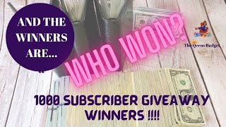 1,000 SUBSCRIBER GIVAWAY WINNERS!!  ||  LETS SEE WHO WON !! ||  5 SAVING CHALLENGE WINNERS !!!