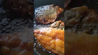 #satisfying flipping smoke fish #shorts #asmr