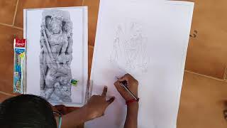 Painting Mahishasura Mardini