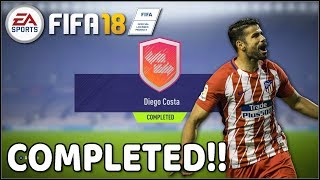 FIFA 18 : Diego Costa Winter OTW SBC Completed With Reward Packs!!