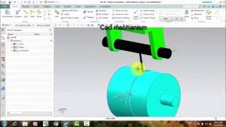 grooved cams rotary motion mechanism transmission part 1 nx motion simulation