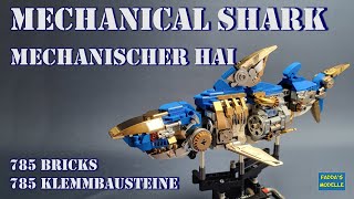 Mechanischer Roboterhai / Mechanical robot shark - Klemmbausteine/bricks #bricks #shark