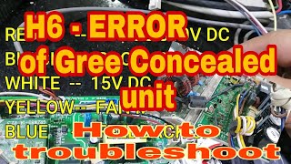 #H6-Error code # Gree concealed dc inverter unit.