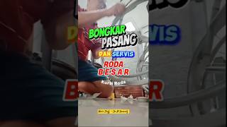 DIY | Bongkar Pasang Ban Besar Kursi Roda #shorts #tutorial #fun #simple #wheelchair #diy #realman