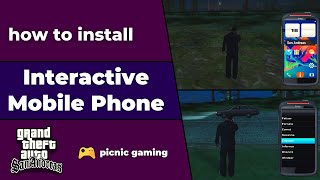 How to install Interactive Mobile Phone Mod in Gta Sa | Cell Phone mod for Gta Sa | Smartphone mod