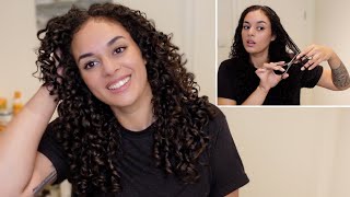 DIY ✨ LOCKEN NASS SELBER SCHNEIDEN 💇🏽‍♀️ | Stufen und Spitzen zuhause selber schneiden✨| IamAniva