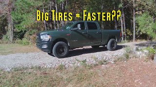 Ram 2500 6.4L on 35s 1/4 Mile | Dragy Tested