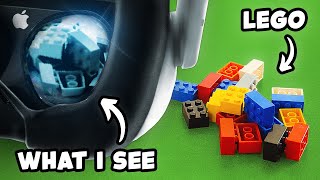 I Built Lego in VR Passthrough...