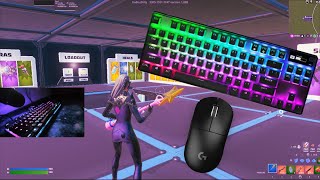 SteelSeries Apex Pro TKL 😴 Fortnite Keyboard & Mouse Sounds ASMR Gameplay 😍 360 FPS 4K🏆