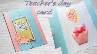 DIY Teacher's Day card / Handmade Teacher's Day card making idea