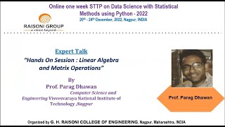 Linear Algebra and Matrix Operations Using Python