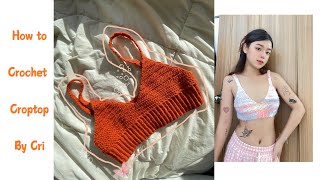 How to crochet croptop for beginners