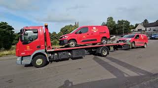 Royal mail truck in keith