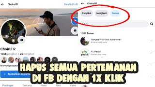 Hapus semua pertemanan di Fb dengan cepat | terbaru 2023