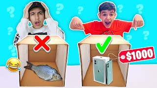 Guess What's In The Box, You Keep It - Challenge With Brothers