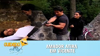 Amador atira em Vicente tentando matar Ana Júlia | Cuidado Com o Anjo