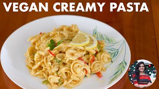 Vegan Creamy Lemon Pasta || A Must Try Recipe || One-Stop Vegetarian