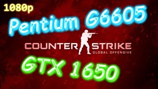 CS:GO (2023) - GTX 1650 + Intel Pentium G6605 - medium 1080p