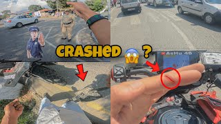 BIKE CRASHED 😱 ? || MODIFIED DUKE 390 bs6 🔥 || AsHu46