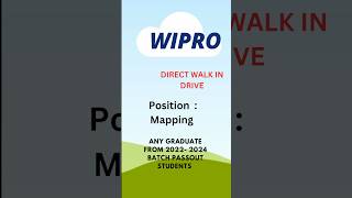 Wipro Walkin interview