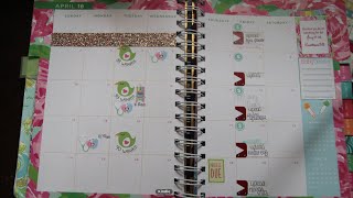 How I Plan Out My Lilly Pulitzer Agenda April 2016 | hellokatherinexo