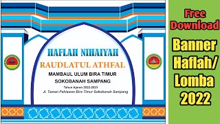 BANNER HAFLAH/LOMBA 2022 Terbaru ~Free Download Cdr~ Corel Draw X7