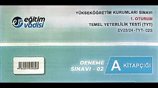 EĞİTİM VADİSİ TYT DENEME-2 COĞRAFYA ÇÖZÜMÜ