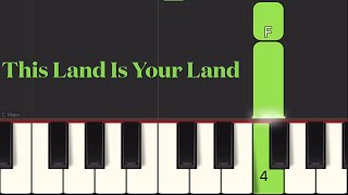 Very EASY Primer Piano | This Land Is Your Land | Note by Note Play Along Tutorial