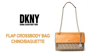 DKNY Bryant Flap Crossbody Bag Chino/Baguette