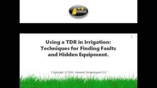 How to Find Decoders, Splices, and Cable Faults (Open or Shorts) using a TDR in Irrigation Systems