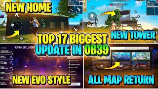 Free Fire Ob39 update 5 Top Biggest Changes | In Telugu 2023