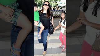 Karishma Kapoor with son And Daughter Samaira Kapoor #shorts #youtubeshorts #viralvideo