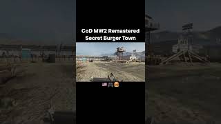 Call of Duty Modern Warfare 2 Remastered Secret Burger Town #shorts