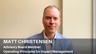 Impact Principles Anniversary - Matt Christensen