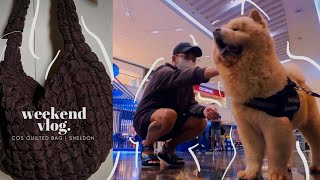 COS Quilted Bag x Greyhound Cafe x Sheldon the Chow | Ru