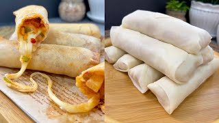 💯 Quick & Easy Pizza Egg Rolls Recipe 😋